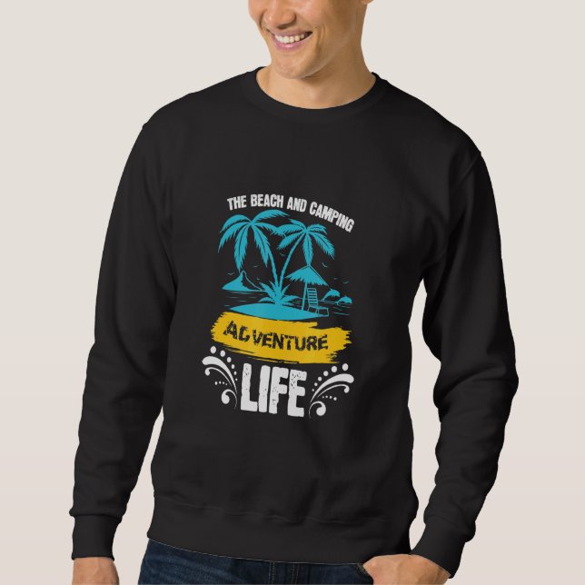 Moletom Praia E Camping Adventure Life (Frente)