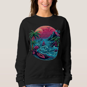 Moletom Praia neon tropical/havaiana