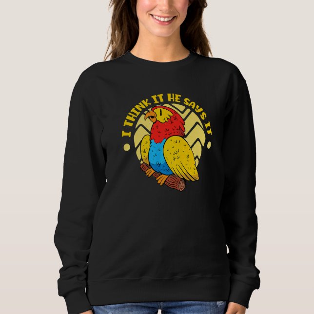 Moletom Pré-Pássaro Parakeet Premium (Frente)