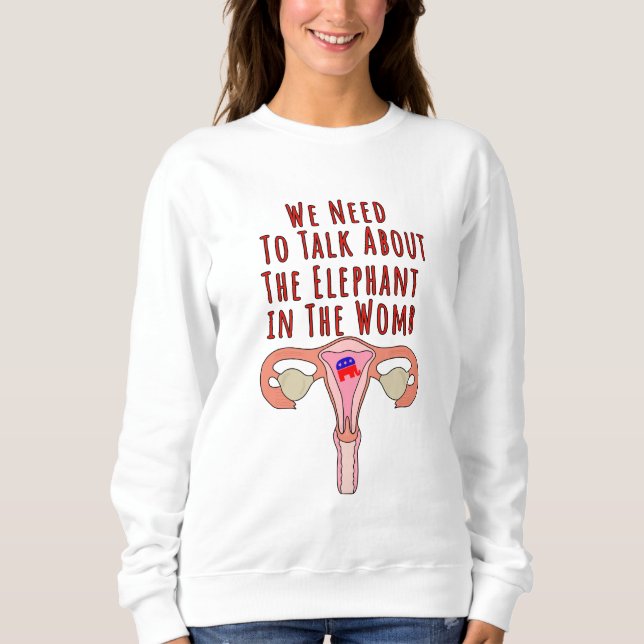 Moletom Precisamos conversar sobre o elefante na Womb (Frente)