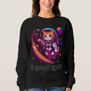 Moletom Preciso De Gato Espacial