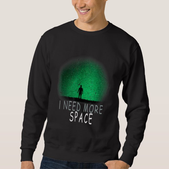 Moletom Preciso de Mais Espaço Astronauta Planeta Sistema  (Frente)