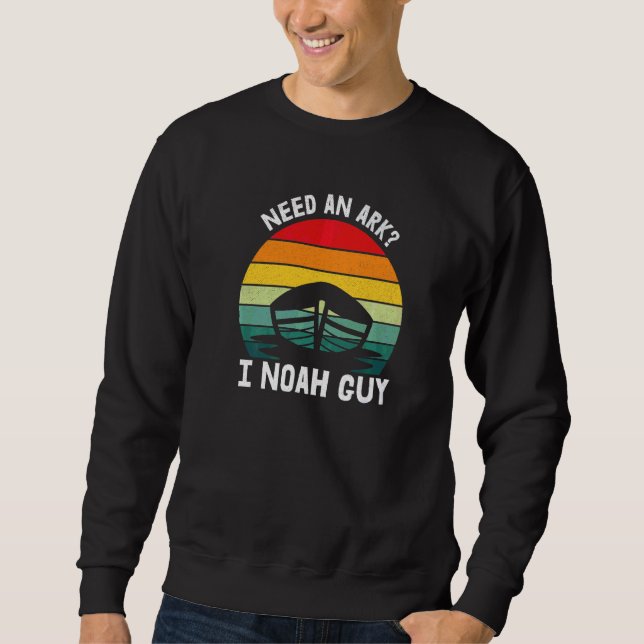 Moletom Preciso De Uma Arca Que Noah Cara Religiosa Solta (Frente)