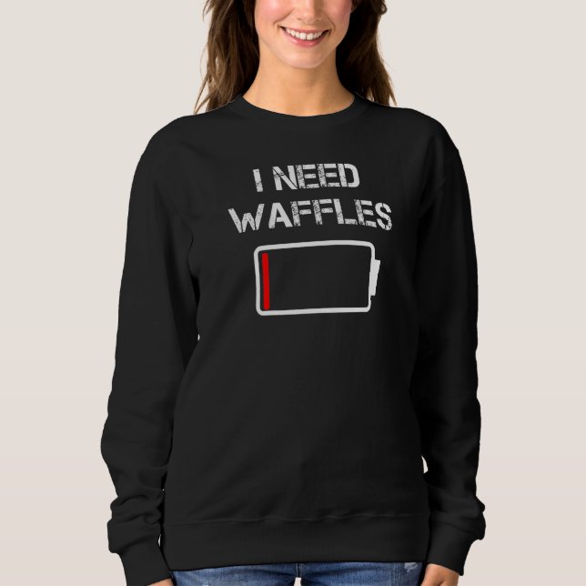 Moletom Preciso De Waffles Pancakes Café Da Manhã Brunch W (Frente)