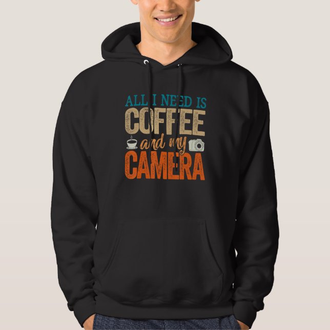 Moletom Preciso Do Café E Da Câmera Vintage. (Frente)