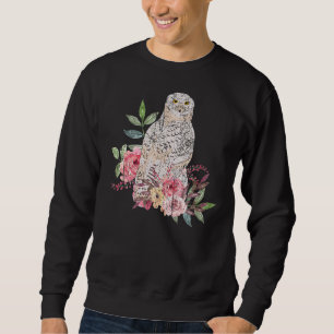 Moletom Predator Bird Forest Rosas Flores Animais Coruja 1