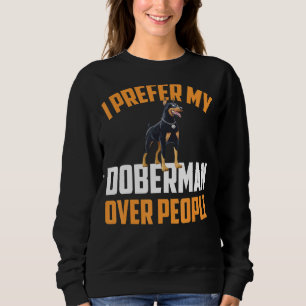 Moletom Preferir Meu Doberman Sobre O Cachorro Do Pessoas
