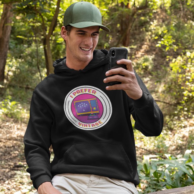 Moletom Prefiro Vintage - Jogo de Vídeo Retroativo (Criador carregado)