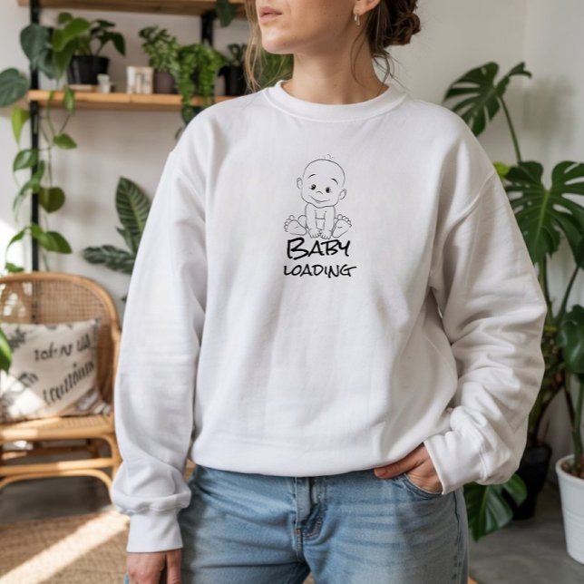 Moletom Pregnant First Mothers Day baby  (Criador carregado)
