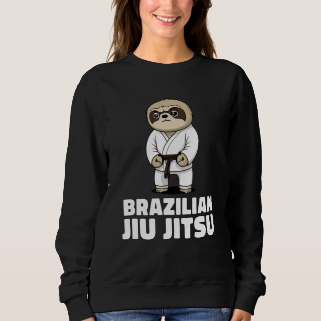 Moletom Preguiça Jiu Jitsu Brasileiro e Grappling (Frente)