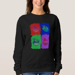 Moletom preguiça preguiças Pop Colorido