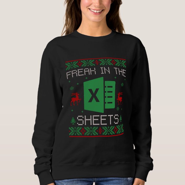 Moletom Preguiçoso Na Folha De Natal Feio (Frente)