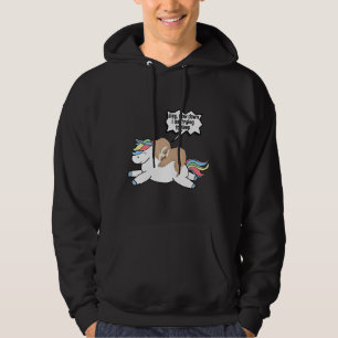 Moletom Preguiçoso Sloth Riding Unicorn