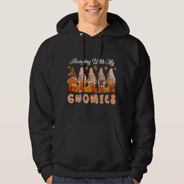Moletom Prendendo-Me Com Os Meus Gnomos De Natal Gnomos Gn (Frente)