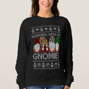 Moletom Prendendo-Me Com Os Meus Gnomos De Natal Gnomos Gn