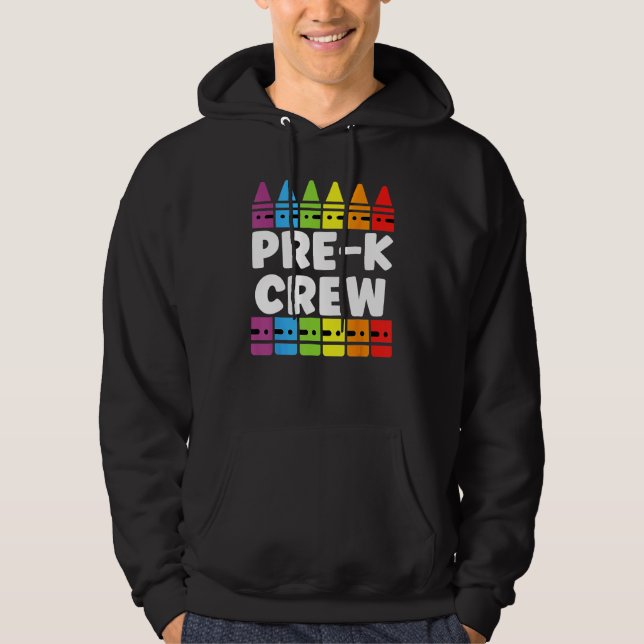 Moletom PRESCHOOL CREW PRE K Tribe Back To School Teacher  (Frente)