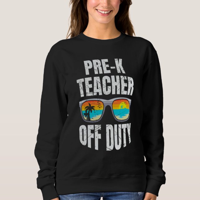 Moletom Preschool kindergarten educator off duty teacher   (Frente)