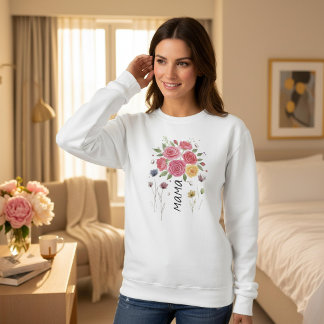Moletom Presente Boho Floral Búlgaro para o Dia das Mães