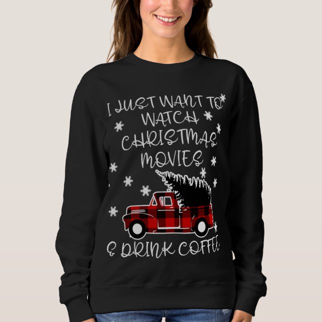 Moletom Presente bonito para o café no filme de Natal (Frente)