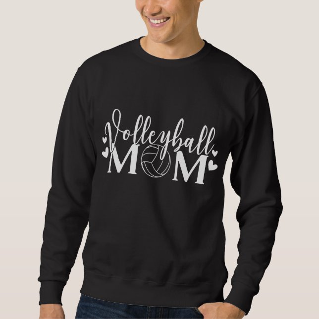 Moletom Presente da Equipe de Treinador de Voleibol da Mãe (Frente)
