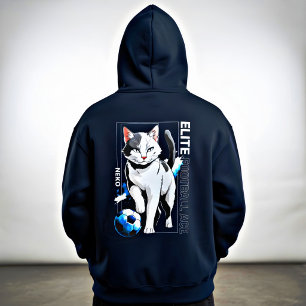 Moletom Presente de Anime de Gato Elitista de Futebol para