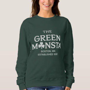 Moletom Presente de beisebol Green Monsta Boston Green Mon