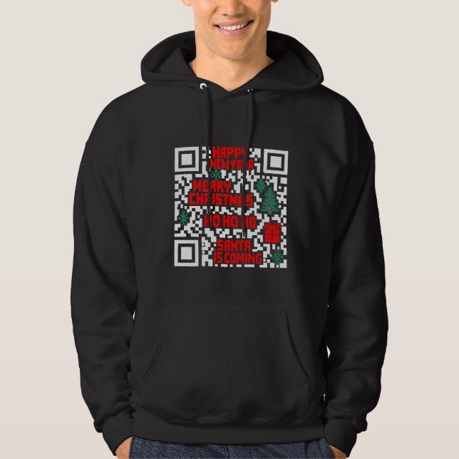 Moletom Presente de código QR de Natal (Frente)