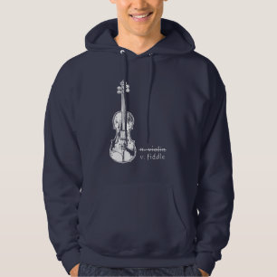 Moletom Presente de Música Country Bluegrass Não Violino R