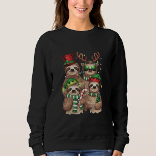 Moletom Presente de Natal de Preguiça Feliz Slothmas Amant