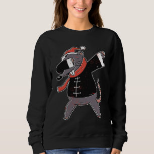 Moletom Presente de Natal do Rato Dabbing Para Amantes de 