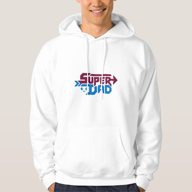 Moletom Presente de Super Pai Gamer – Fofo Retro (Frente)