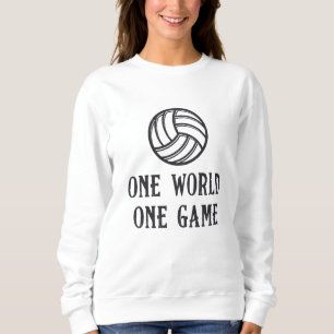 Moletom Presente de Voleibol de Um Jogo Único Mundial