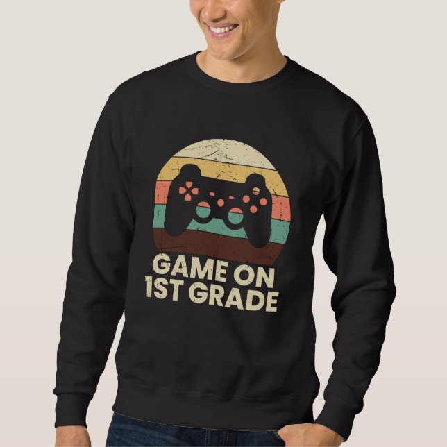 Moletom Presente de Volta às Aulas para Crianças Gamer do  (Frente)