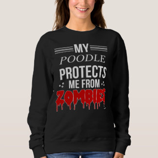 Moletom Presente De Zombie Poodle Para Proprietário De Poo