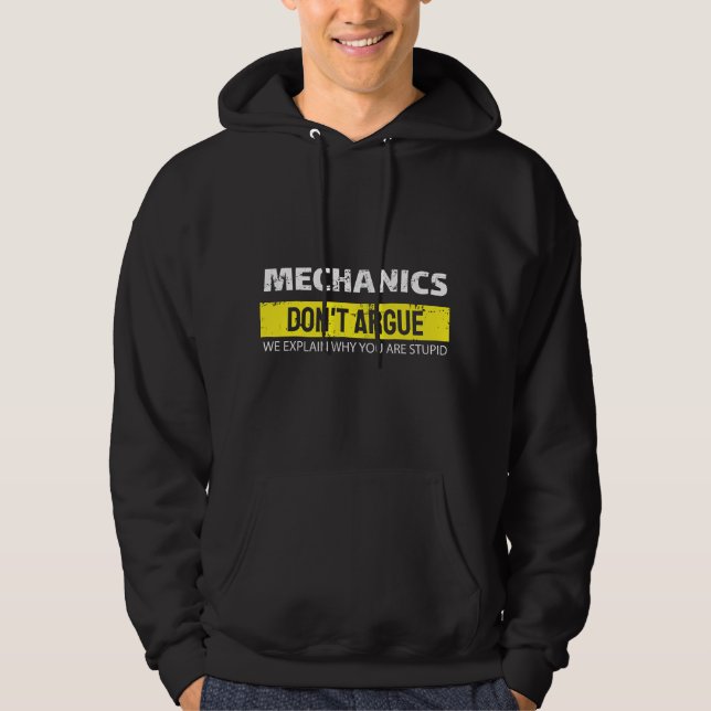 Moletom Presente Divertido para Mecânicos de Carros e Manu (Frente)