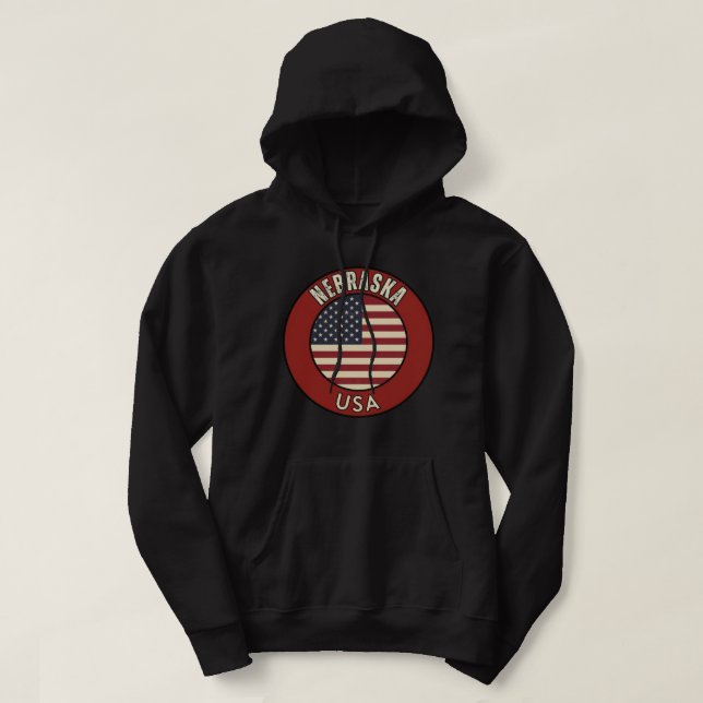 Moletom Presente do Estado Cornhusker de Nebraska  (Frente do Design)