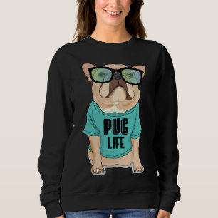 Moletom Presente do legal Pug Dog Life Gangster Pug Pun Pu