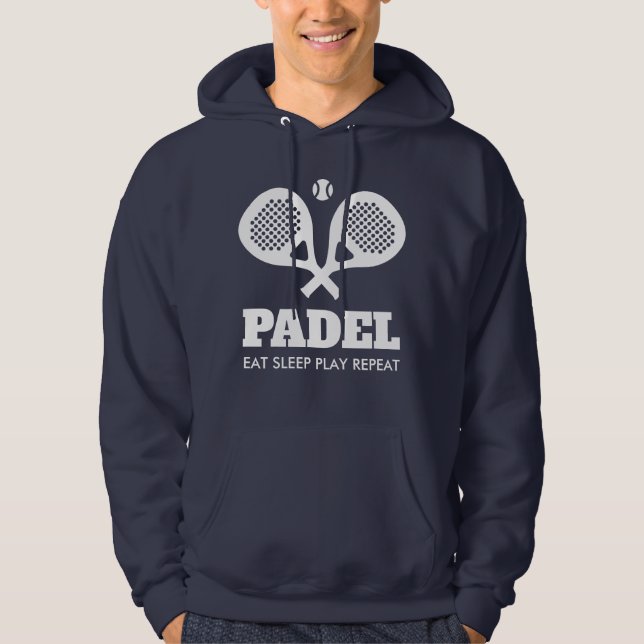 Moletom Presente engraçado de capuz desportiva para padel  (Frente)