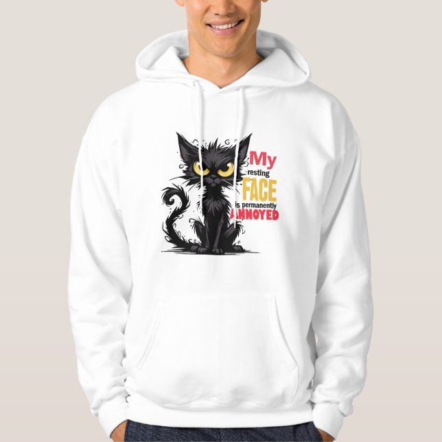 Moletom Presente engraçado para amantes de gatos (Frente)