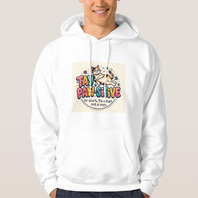 Moletom Presente engraçado para amantes de gatos que ficam (Frente)