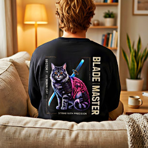 Moletom Presente Épico Ronin Cat Blade Master para Amante