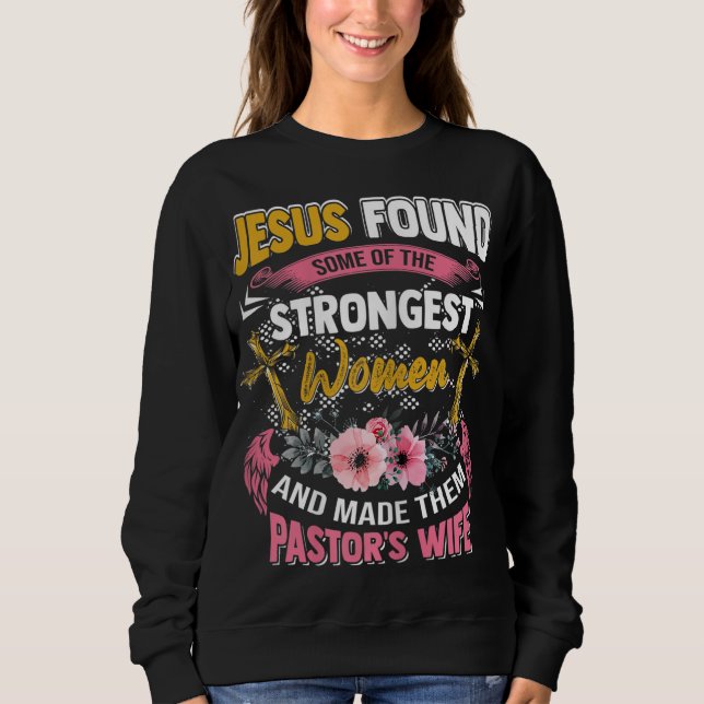 Moletom Presente Esposa do Pastor de Apreciação Cristã Eng (Frente)