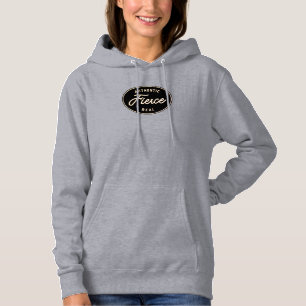 Moletom Presente feroz para uma Mulher Forte! Cinza Hoodie