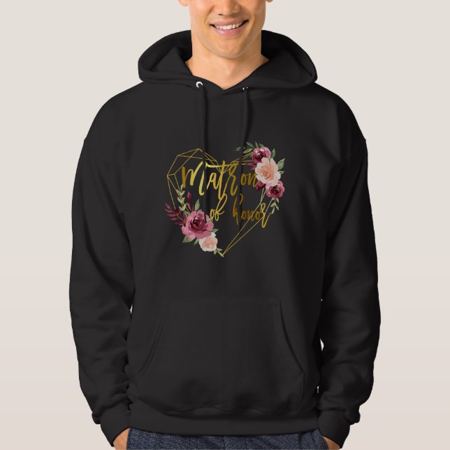 Moletom Presente Floral Combinado para Equipe Nupcial Femi (Frente)
