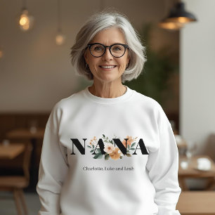 Moletom Presente Floral Personalizado de Nana Moderna