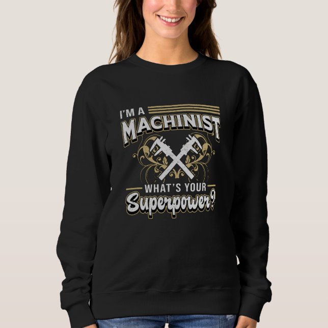 Moletom Presente Mecânico de Superpotência da Máquina CNC (Frente)