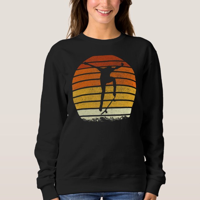 Moletom Presente no Skateboard Retro Skateboarder Skater (Frente)