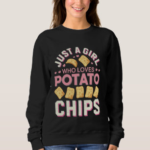 Moletom Presente para Amante de Batata Frita Só Uma Garota