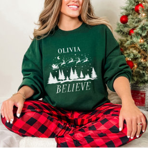 Moletom Presente Personalizado Acredite no Papai Noel no T