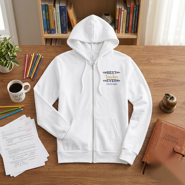 Moletom Presente Personalizado Melhor Professor de Todos o (Criador carregado)